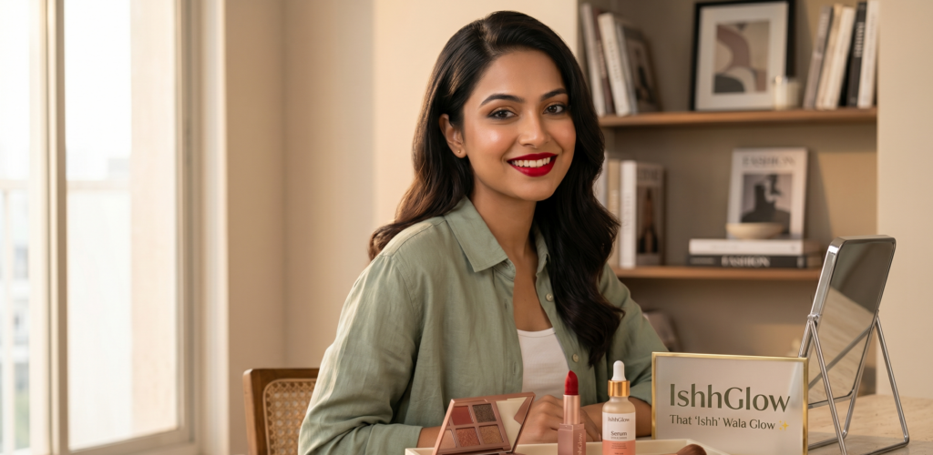 Affordable everyday makeup essentials and trending skincare serum from IshhGlow online beauty store.