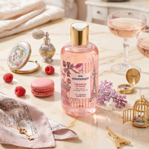 Nykaa Wanderlust Dreaming of Paris Fruity Clensing Shower Gel, Champagne & Berries Fragrance, Vegan, Cruelty-Free, No Parabens, Rejuvenating Body Wash for Women